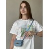Сумка міні Емілі блакитна