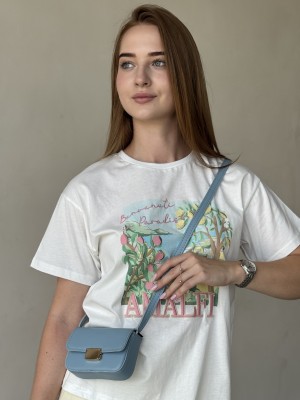 Сумка міні Емілі блакитна