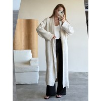 Кардиган подовжений молочний