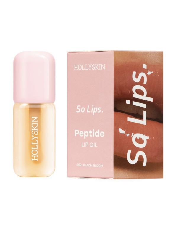 Зволожувальна олія для губ Hollyskin Peach Bloom 