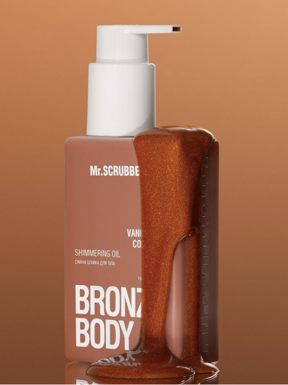 Сяйна олійка для тіла Bronze body 150 ml Vanilla Coconut		