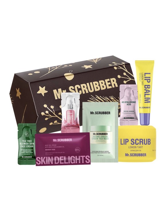 Подарунковий набір Secret Santa Brown Mr.SCRUBBER
