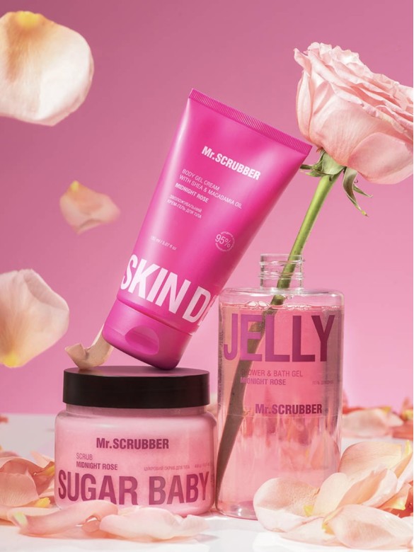 Зволожувальний крем-гель для тіла Skin Delights Midnight Rose Mr.Scrubber