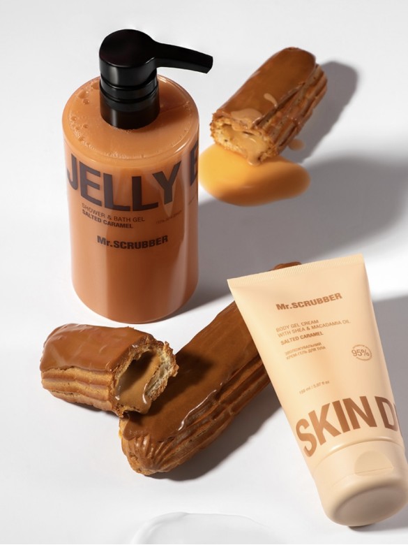 Зволожувальний крем-гель для тіла Skin Delights Salted Caramel  Mr.Scrubber