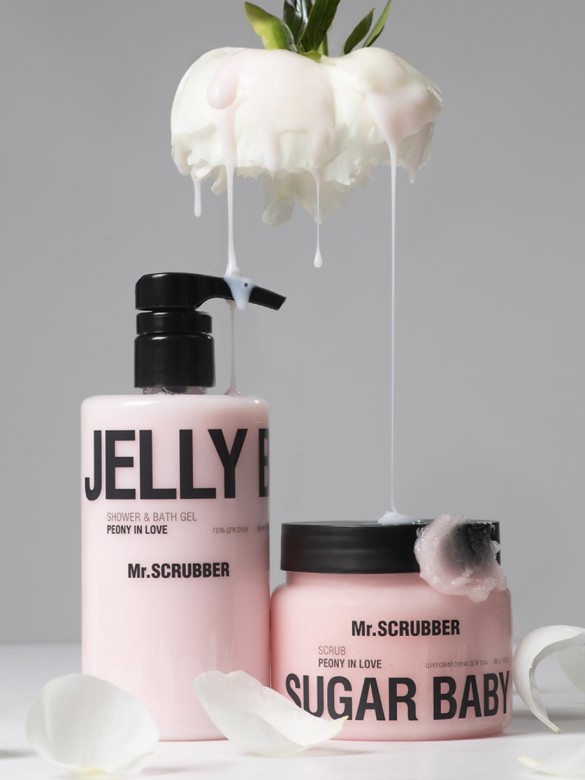 Цукровий скраб для тіла Sugar Baby Peony in Love  Mr. Scrubber 450g.