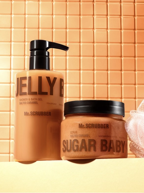 Цукровий скраб для тіла Sugar Baby Salted Caramel Mr. Scrubber 450g.