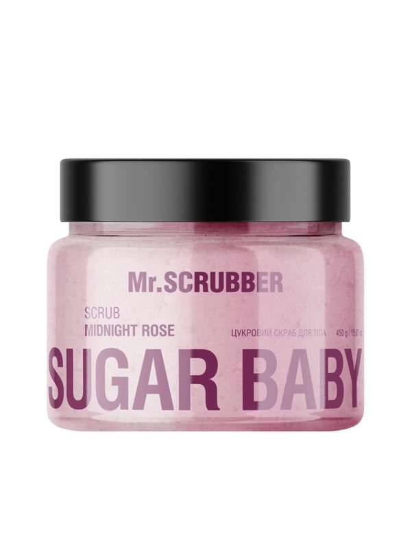 Цукровий скраб для тіла Sugar Baby Midnight Rose Mr. Scrubber 450g.