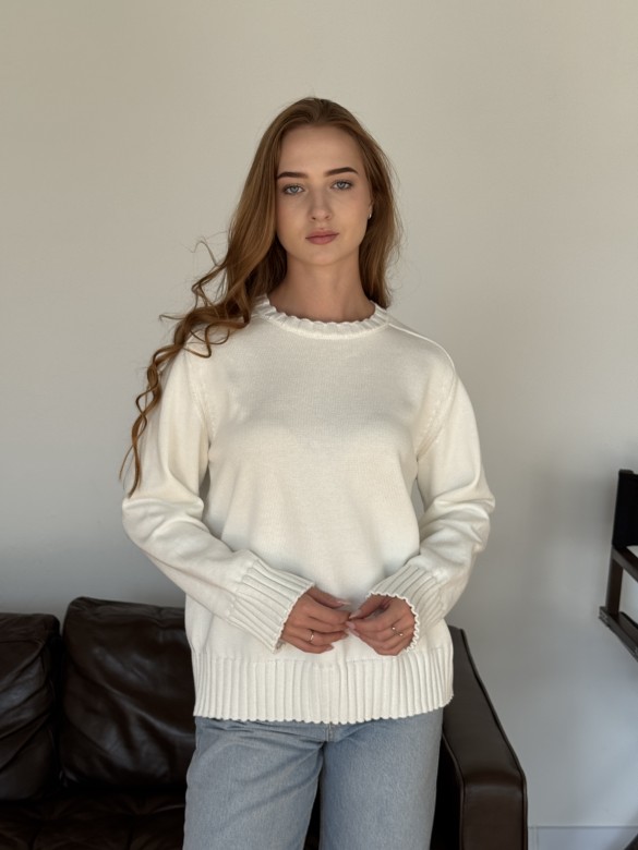 Кофта молочна в'язка 1059