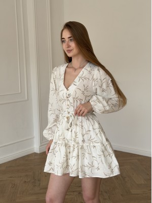 Сукня молочна з вишивкою 251205