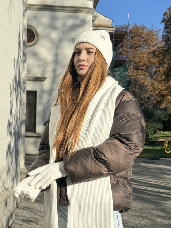 Шапка "Чіз" молочна